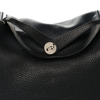 Hermes Taurillon Clemence Lindy 34 Black Black 8 of 12