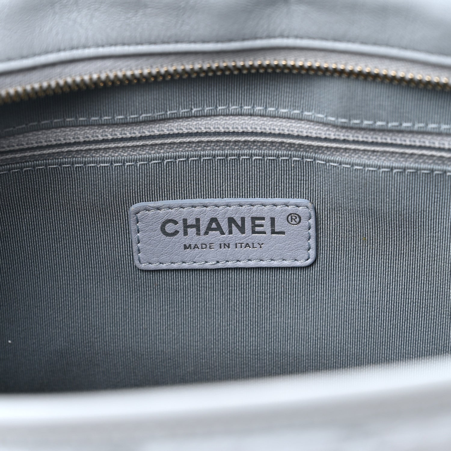Chanel Aged Calfskin Quilted Medium Gabrielle Hobo Light Blue 6 of 10