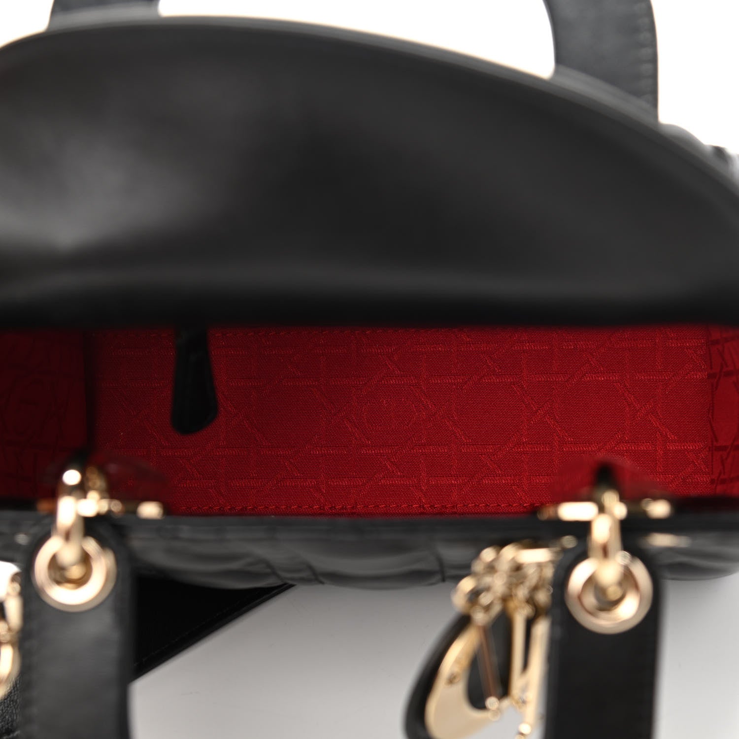 Christian Dior Lambskin Cannage Small My ABCDior Lady Dior Black 7 of 11