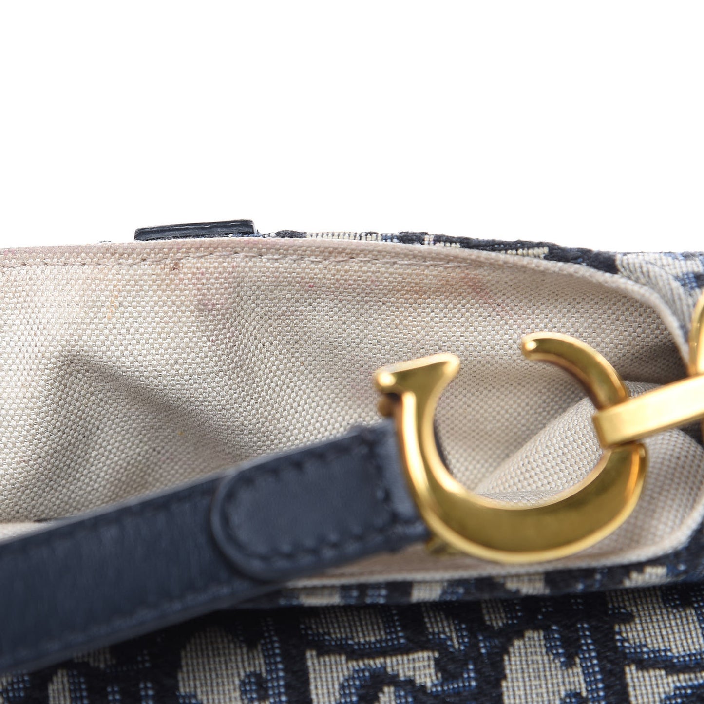 Oblique Mini Saddle Bag Blue
