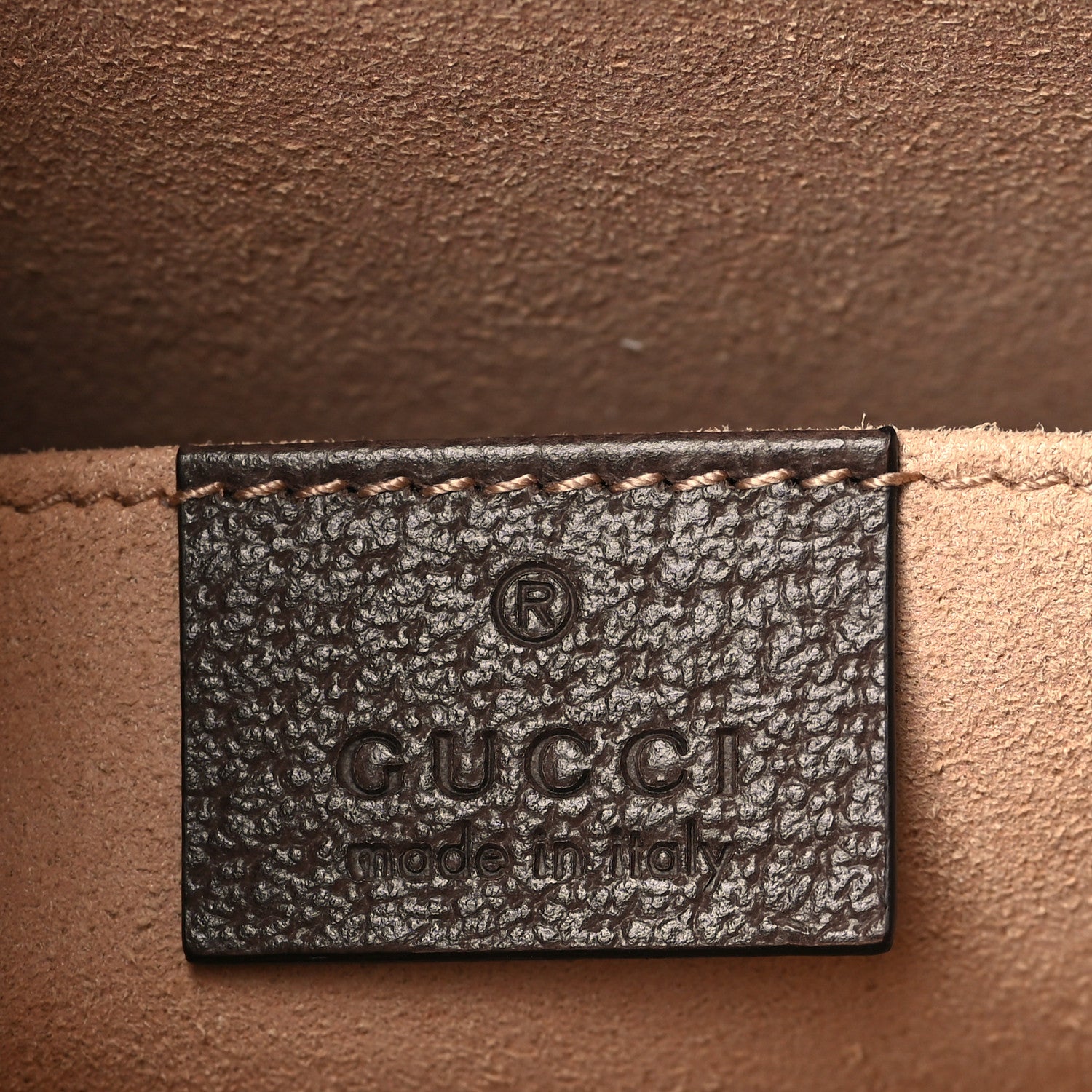 Gucci GG Supreme Monogram Web Ophidia Pouch Brown 6 of 9