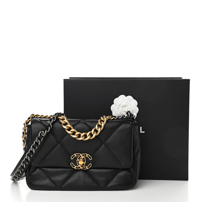 Chanel Lambskin Quilted Medium Chanel 19 Flap Black 11 of 11