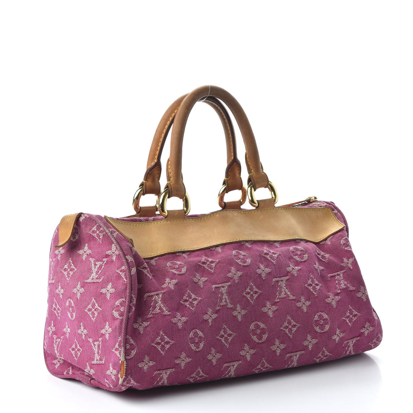Monogram Denim Neo Speedy Fuchsia
