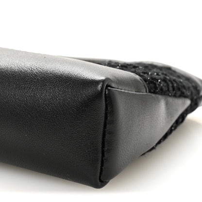 Chanel Tweed Shiny Calfskin Quilted Nano 31 Shopping Bag Black 9 of 10