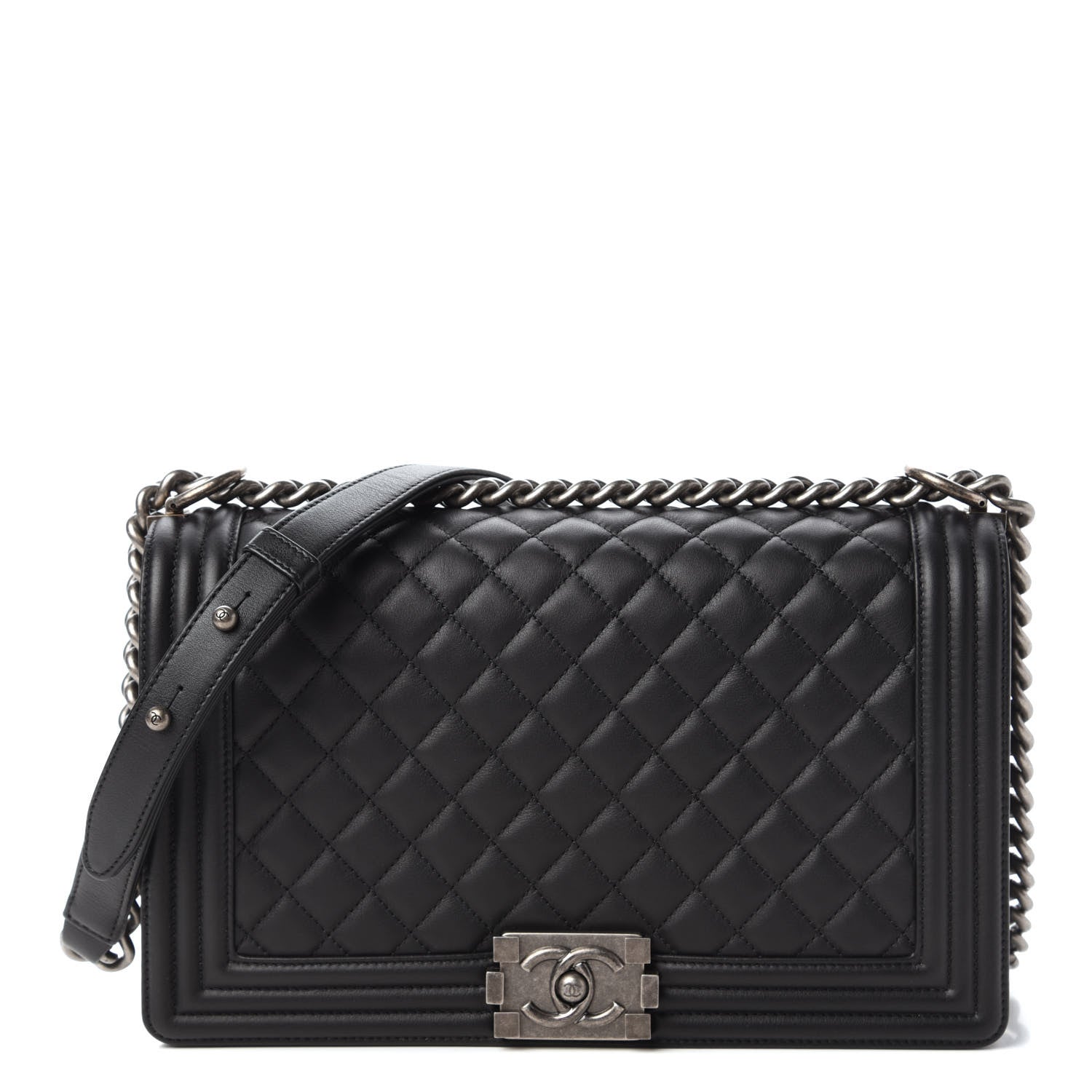 Chanel Calfskin Quilted New Medium Boy Flap Black 1 of 10