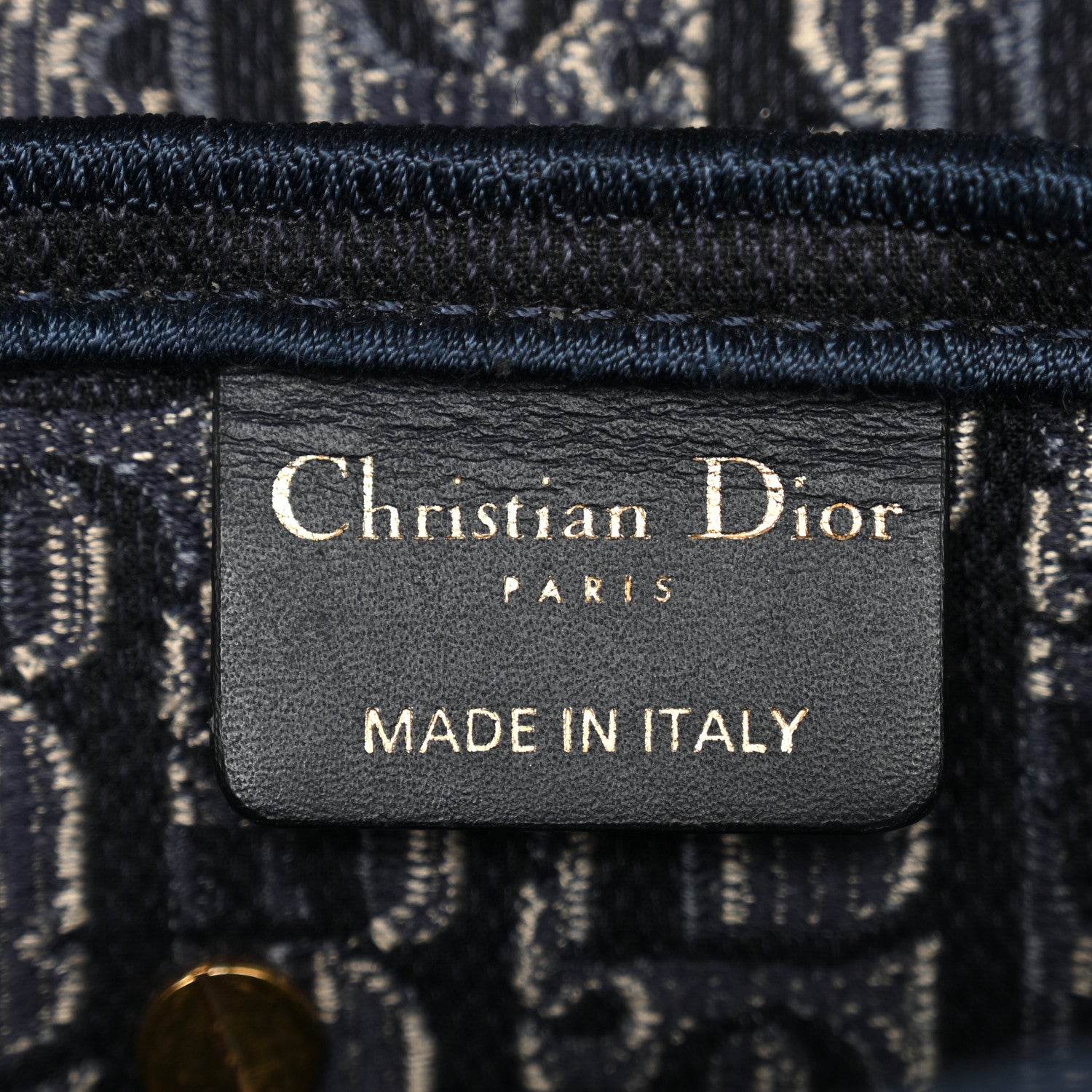 Christian Dior Velvet Oblique Saddle Bag Blue 6 of 11