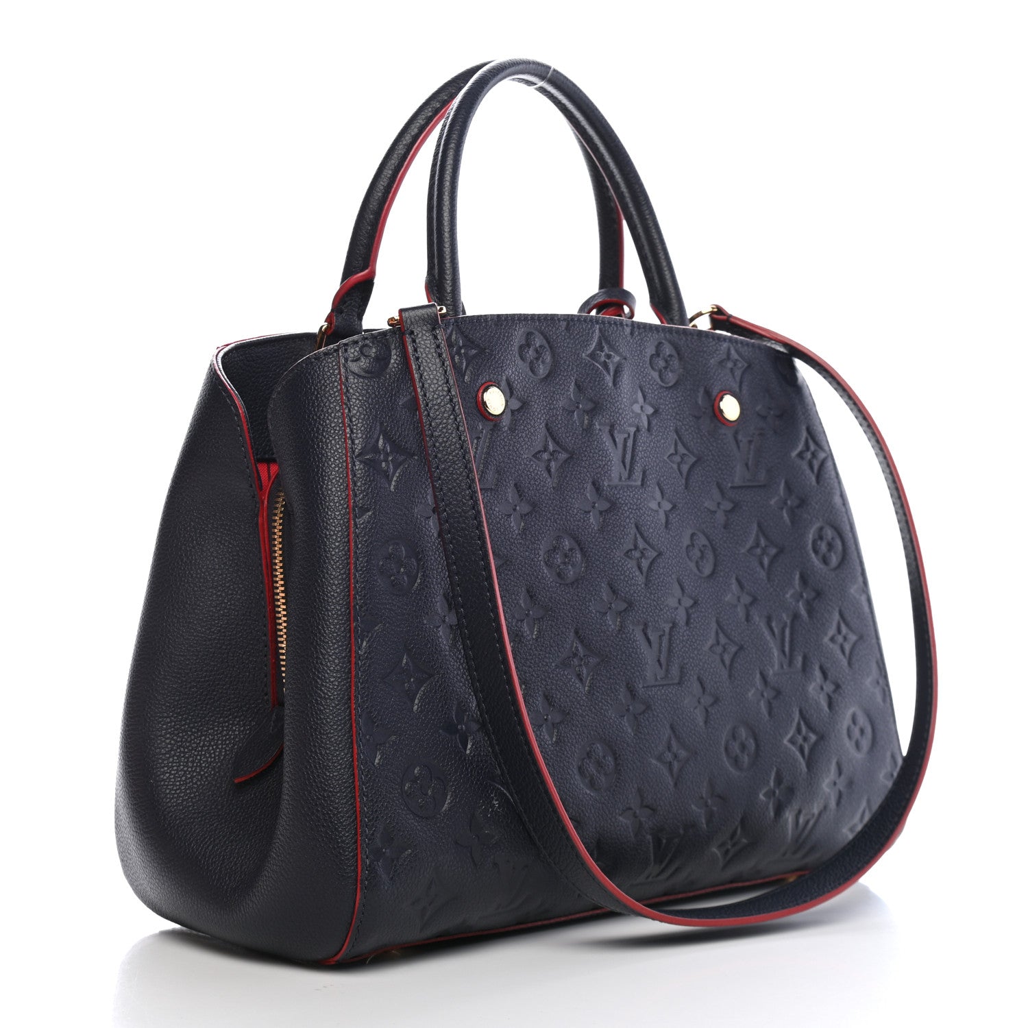 Louis Vuitton Empreinte Montaigne MM Marine Rouge 3 of 10