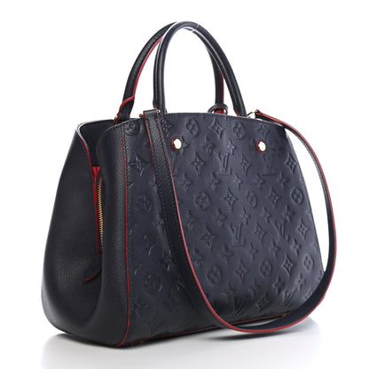 Louis Vuitton Empreinte Montaigne MM Marine Rouge 3 of 10