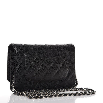 Chanel Caviar Quilted Wallet On Chain WOC Black 3 of 9