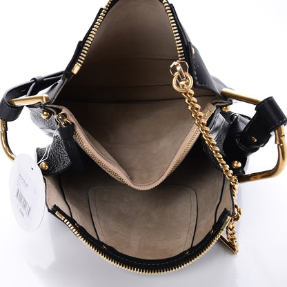 Chloe Grained Calfskin Small Hayley Hobo Black 5 of 8