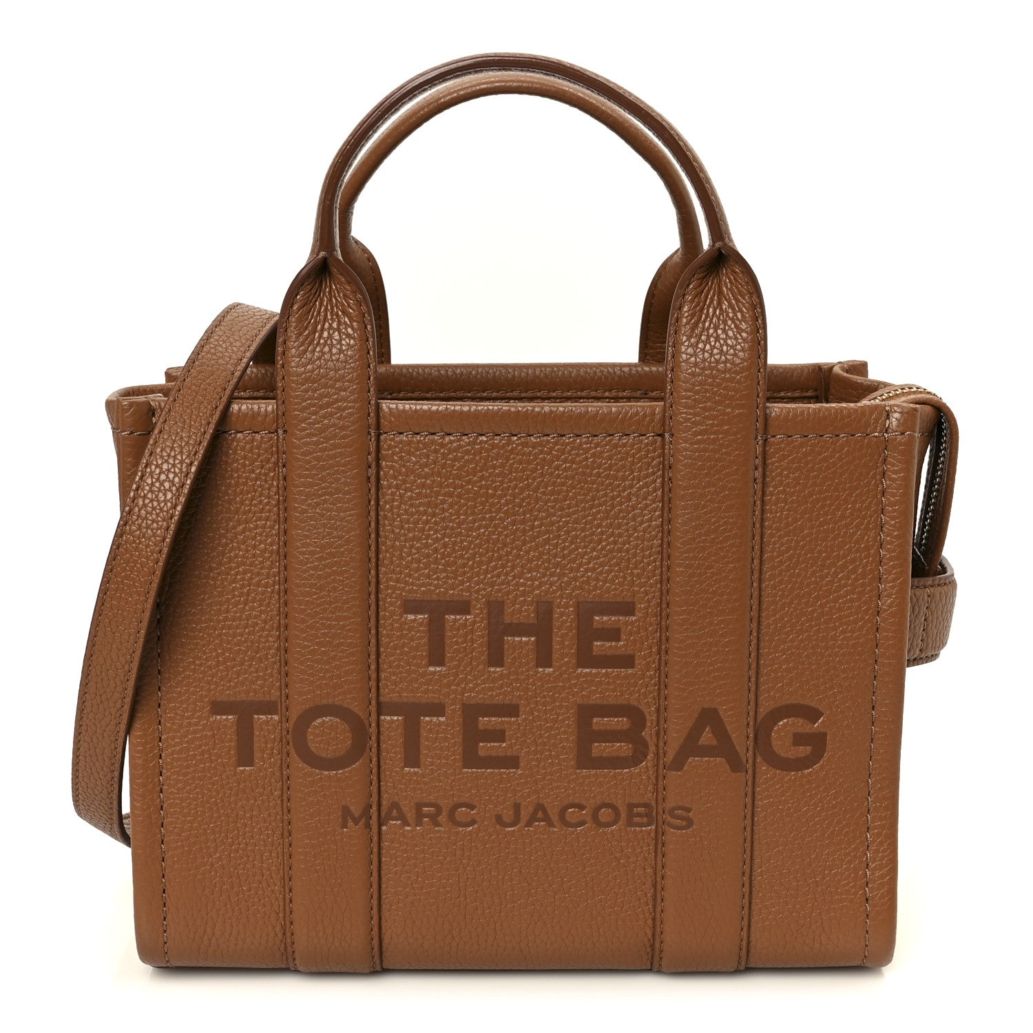 Marc Jacobs Grained Calfskin Small The Tote Bag Argan Oil 1 of 12