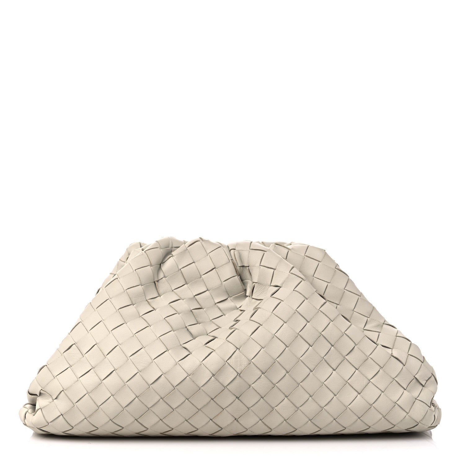 Bottega Veneta Nappa Maxi Intrecciato The Pouch Oversized Clutch Plaster 1 of 10