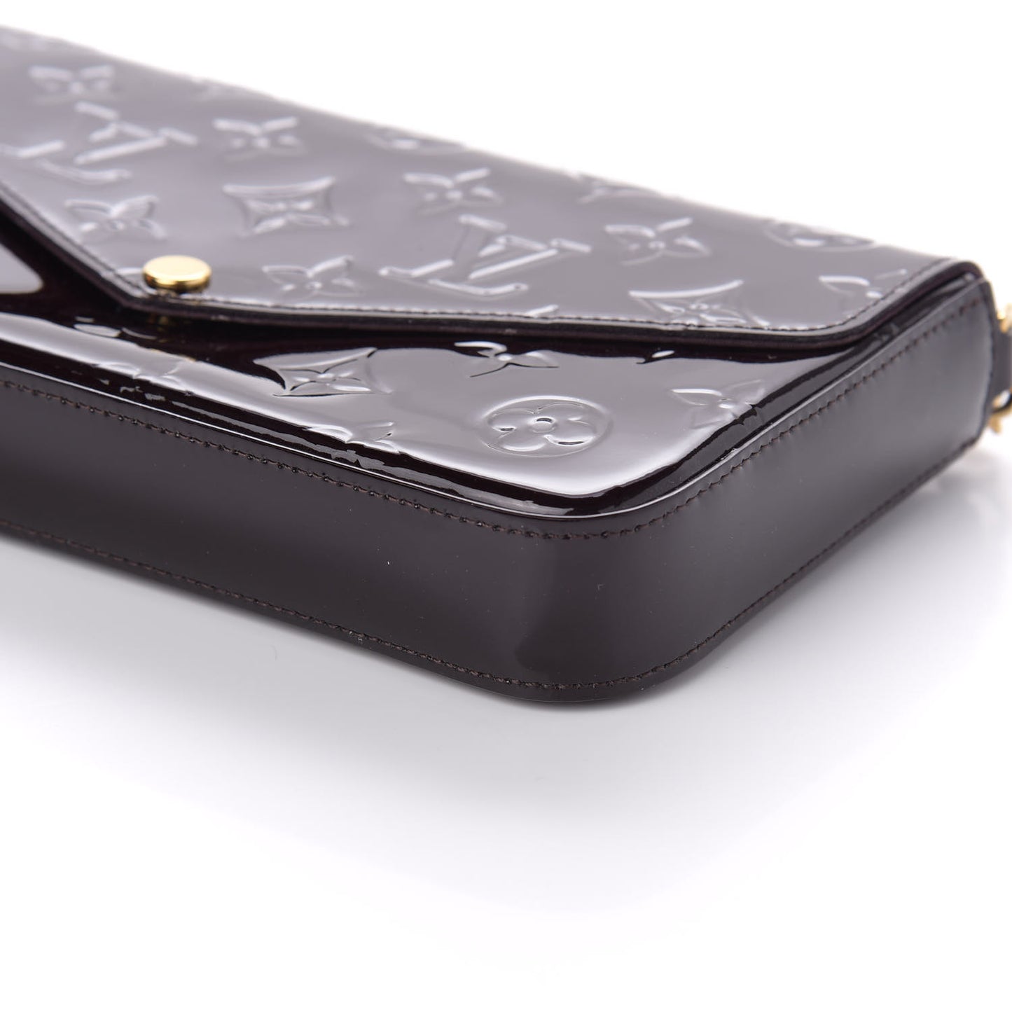 Vernis Pochette Felicie Chain Wallet Amarante