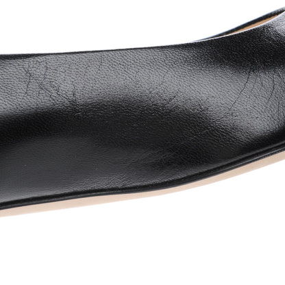 Chanel Goatskin Grosgrain Cap Toe Ballerina Flats 35 Black 12 of 12
