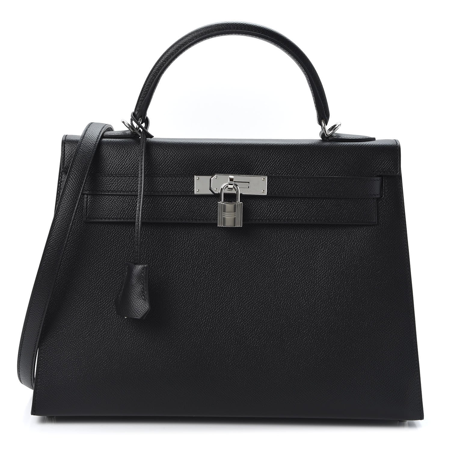 Hermes Epsom Kelly Sellier 32 Black 1 of 10