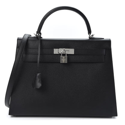 Hermes Epsom Kelly Sellier 32 Black 1 of 10