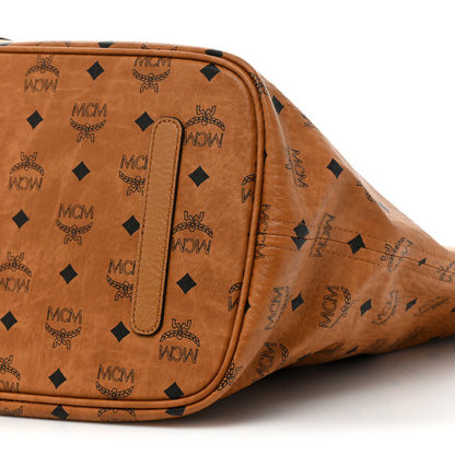 MCM Visetos Large Liz Reversible Shopper Tote Cognac 11 of 12