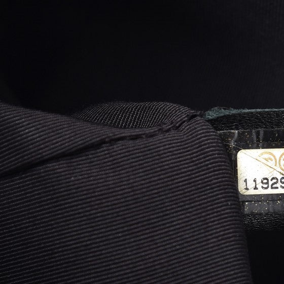 Calfskin Cerf Executive Shopper Tote Black