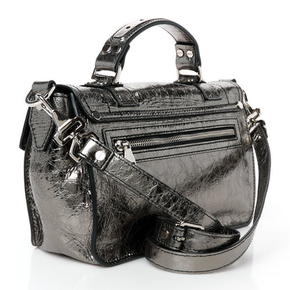 Proenza Schouler Metallic Lambskin Tiny PS1 Satchel Silver 3 of 11
