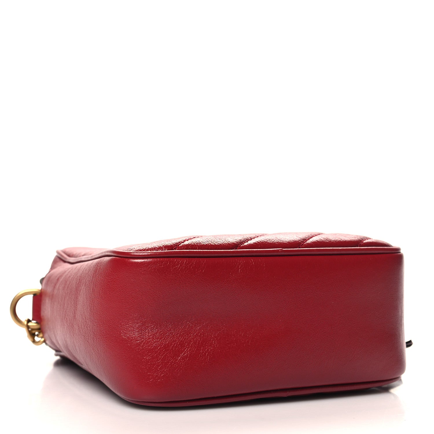 Gucci Azalea Calfskin Matelasse Diagonal Tall GG Marmont Crossbody Bag Romantic Cerise 4 of 12