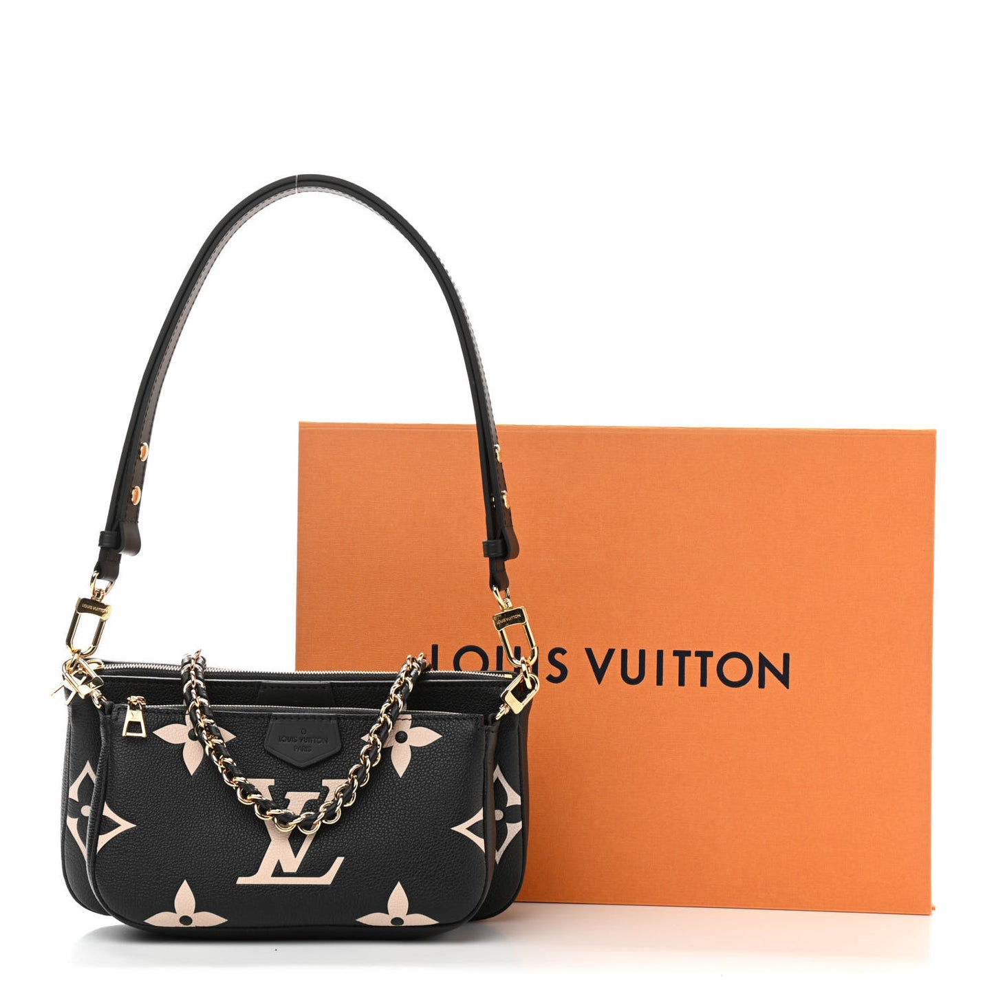 Empreinte Monogram Giant Multi Pochette Accessories Black Beige