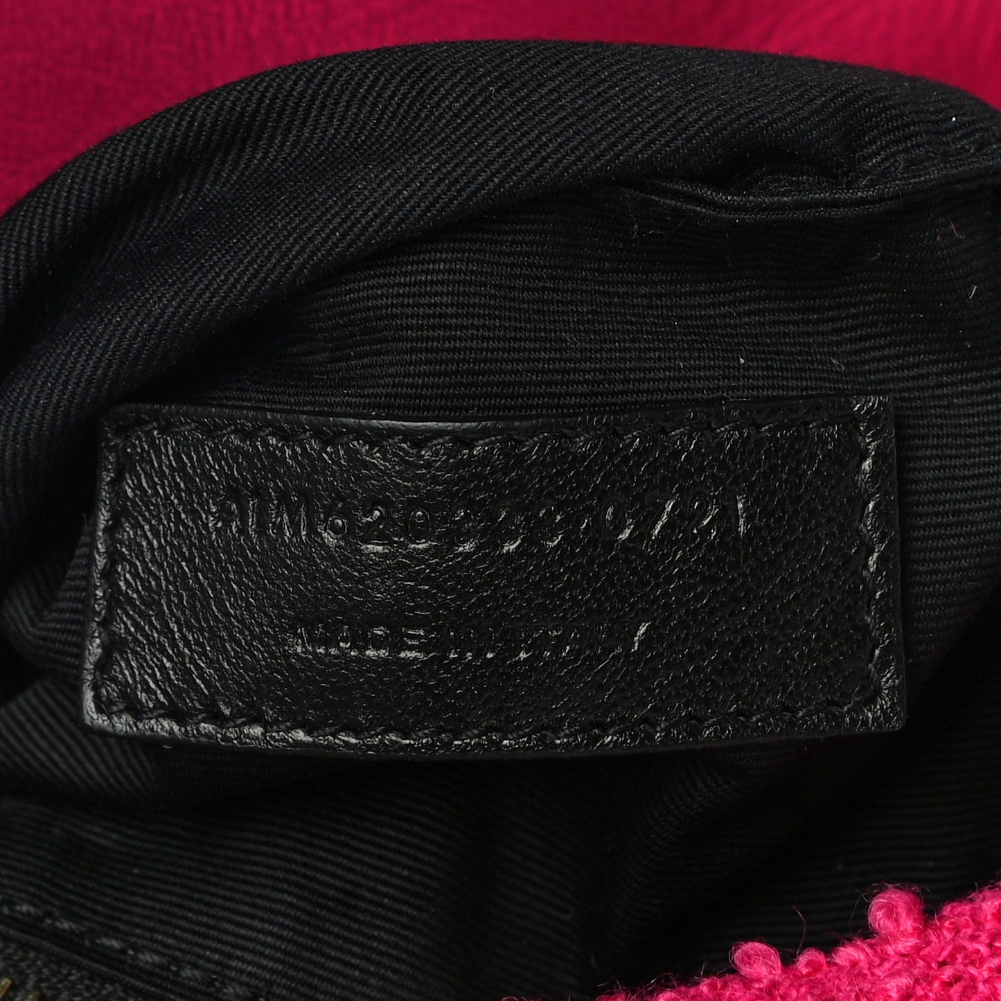 Shearling Quilted Toy Loulou Puffer Monogram Chain Satchel Fuchsia