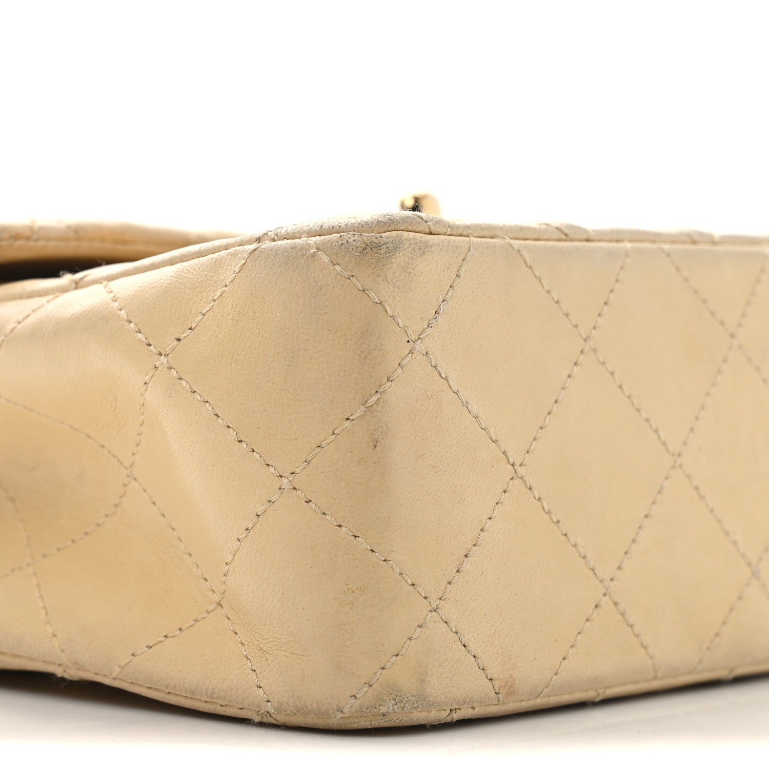 Chanel Lambskin Quilted Mini Square Flap Beige 10 of 10