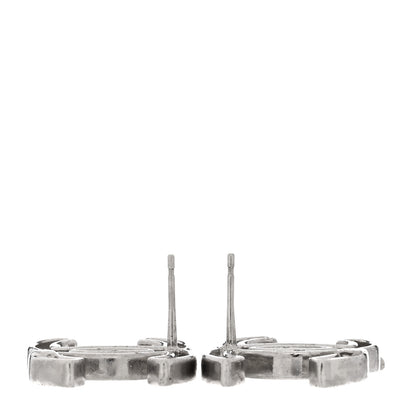 Chanel Crystal CC Starfall Earrings Silver 3 of 5