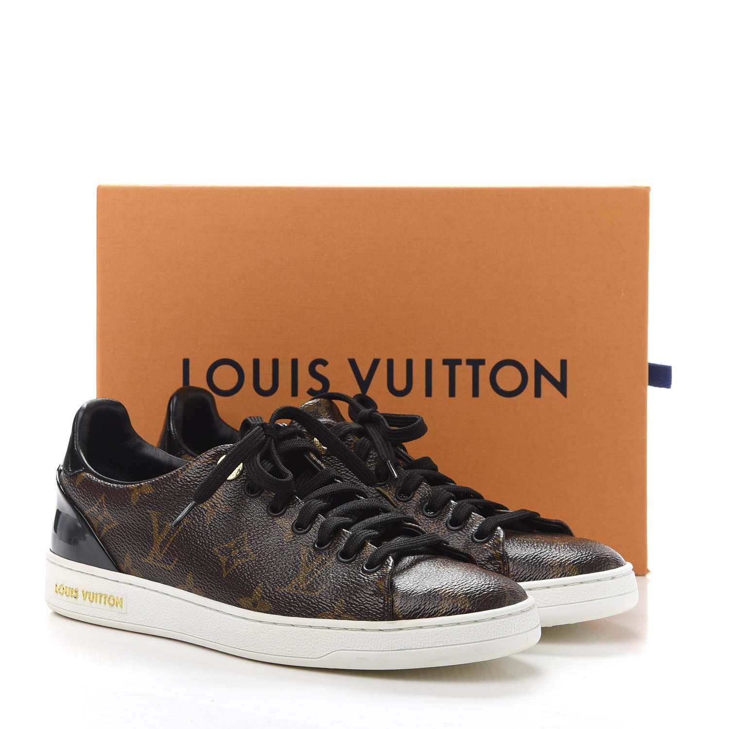 Louis Vuitton Patent Monogram Frontrow Sneakers 38 10 of 10