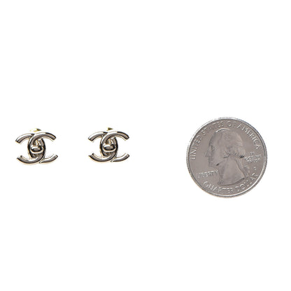 Chanel Metal CC Turnlock Earrings Gold 2 of 5