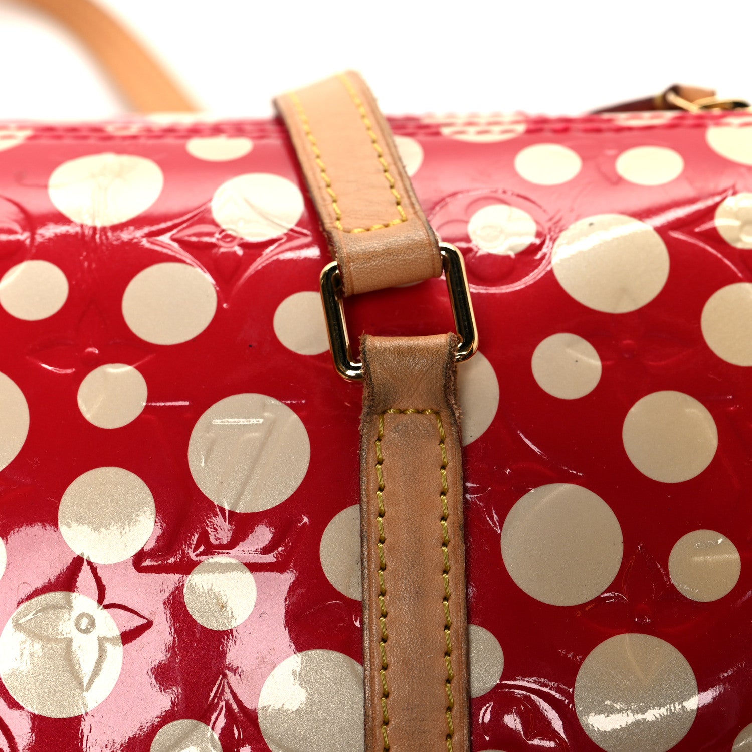 Louis Vuitton Vernis Kusama Infinity Dots Papillon 30 Red 9 of 13