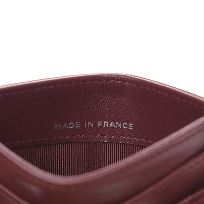 Chanel Lambskin Quilted Card Holder Burgundy 6 of 11