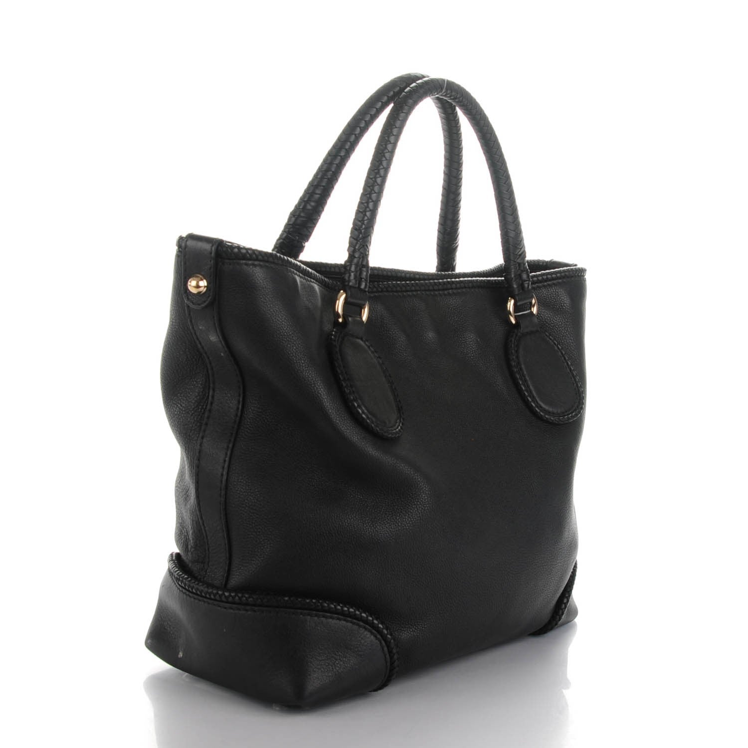 Gucci Calfskin Medium Marrakech Tote Black 3 of 8