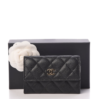Chanel Caviar Quilted Flap Card Holder Black 9 of 9
