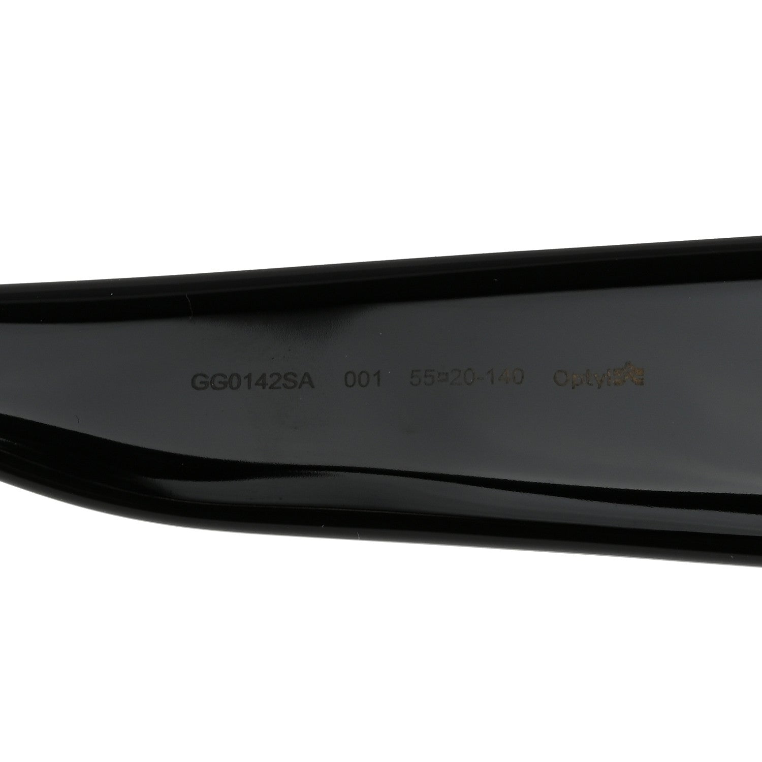 Gucci Acetate Square Frame Sunglasses GG0142SA Black 6 of 8