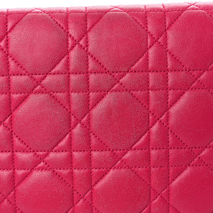 Christian Dior Lambskin Cannage Miss Dior Promenade Pouch Fuchsia 24 of 24
