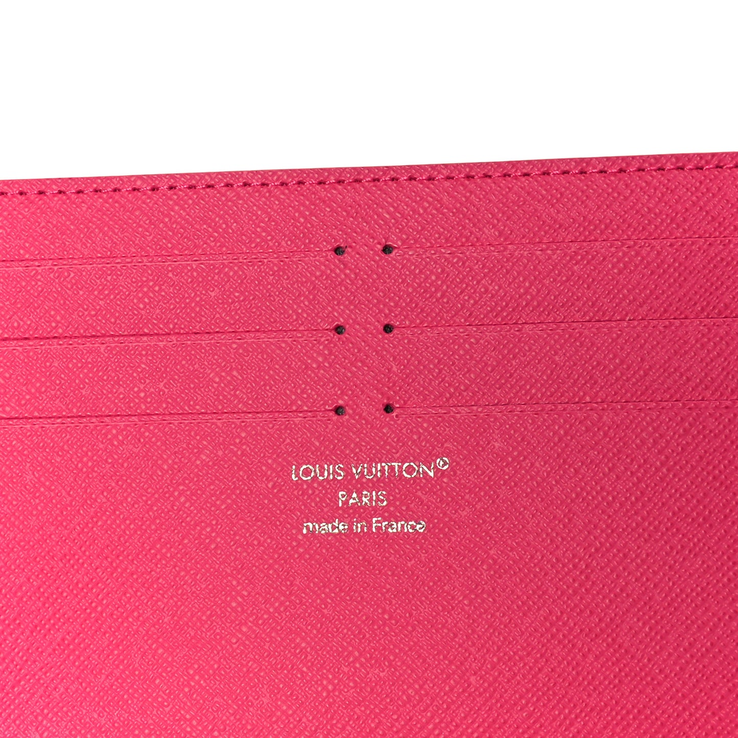 Calfskin Felicie Card Holder Insert Fuchsia