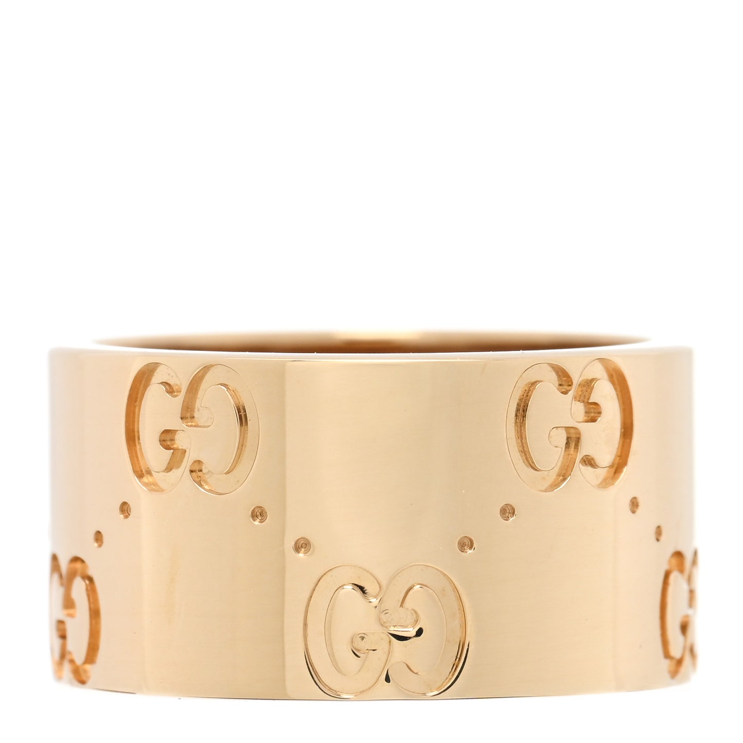 18K Yellow Gold 9mm Icon Band Ring 46 3.75