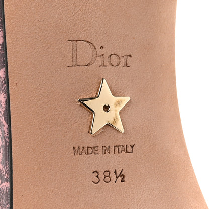 Christian Dior Canvas Toile De Jouy Embroidered Dway 35mm Slide Sandals 38.5 Quartz Grey 8 of 10