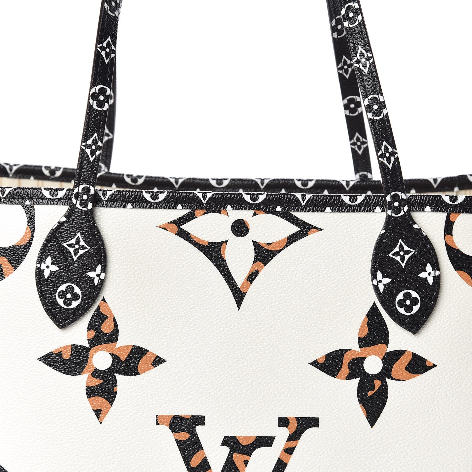 Louis Vuitton Monogram Giant Jungle Neverfull MM Ivory 8 of 10