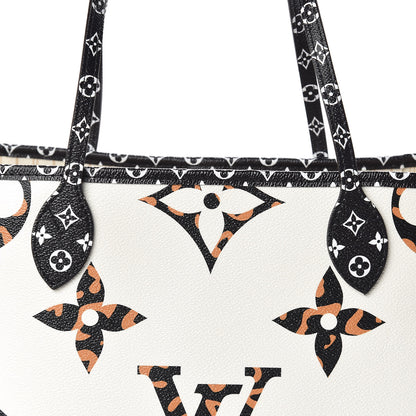 Louis Vuitton Monogram Giant Jungle Neverfull MM Ivory 8 of 10