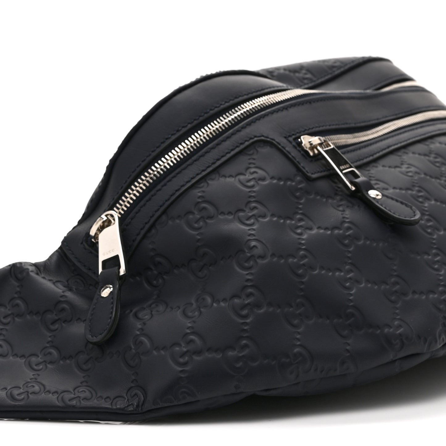 Guccissima Web Belt Bag Navy