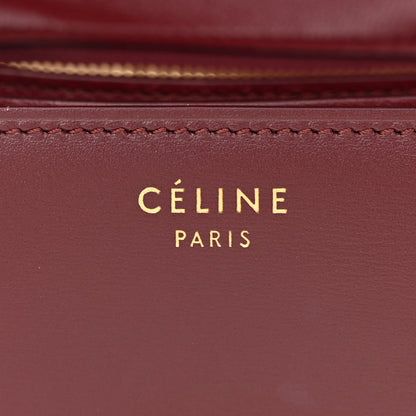 Celine Box Calfskin Small Classic Box Flap Bag Burgundy 6 of 13