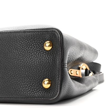 Louis Vuitton Taurillon Capucines PM Black 8 of 10