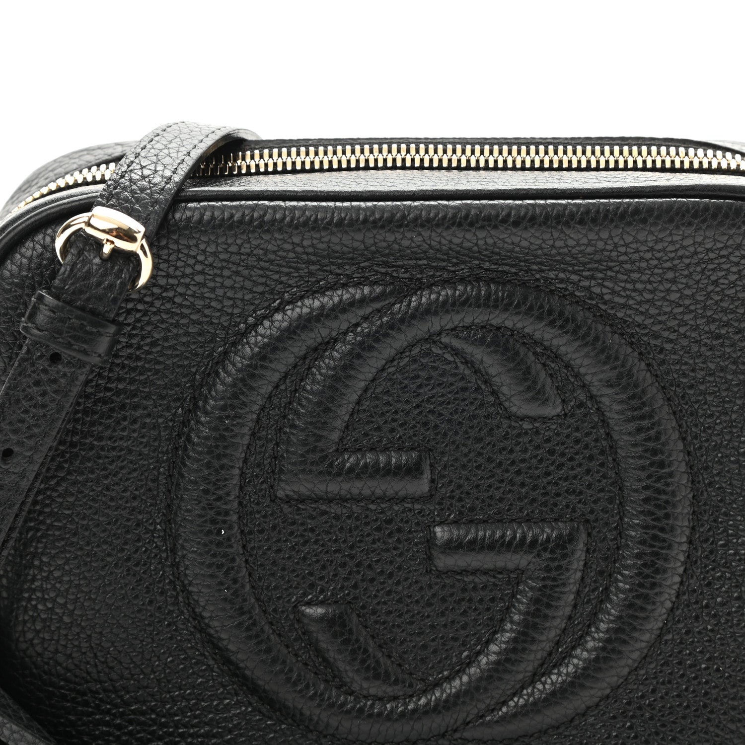 Gucci Pebbled Calfskin Small Soho Disco Bag Black 8 of 11