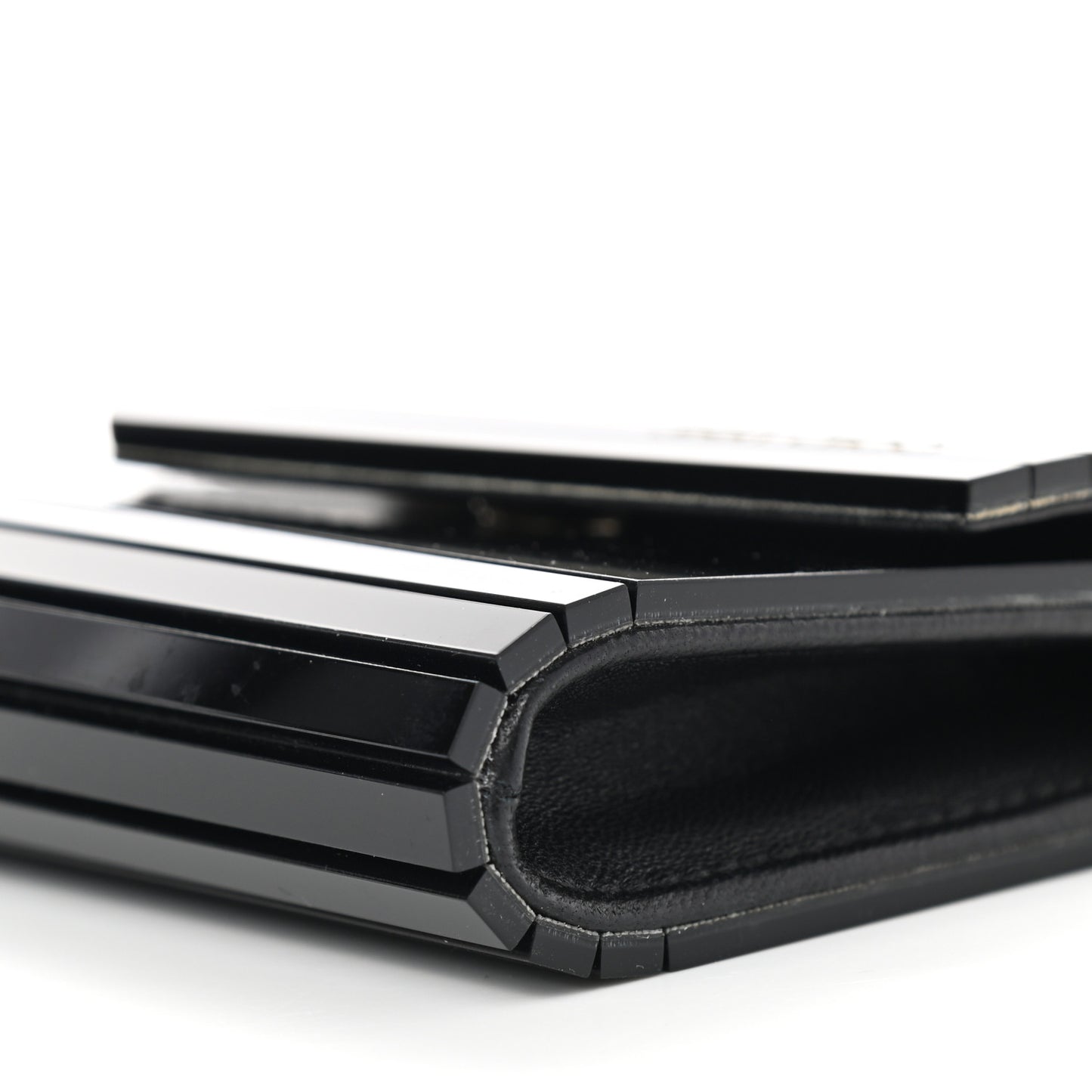 Acrylic Micro Candy Clutch Black