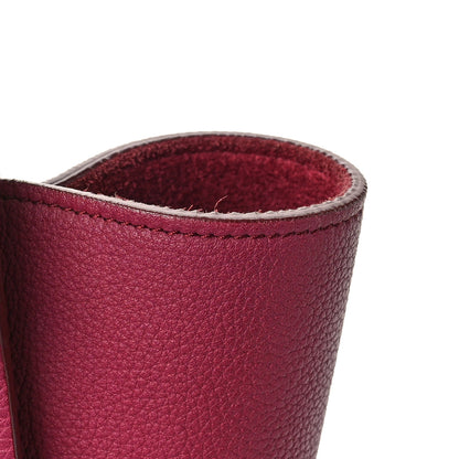 Celine Drummed Calfskin Micro Luggage Plum 11 of 11
