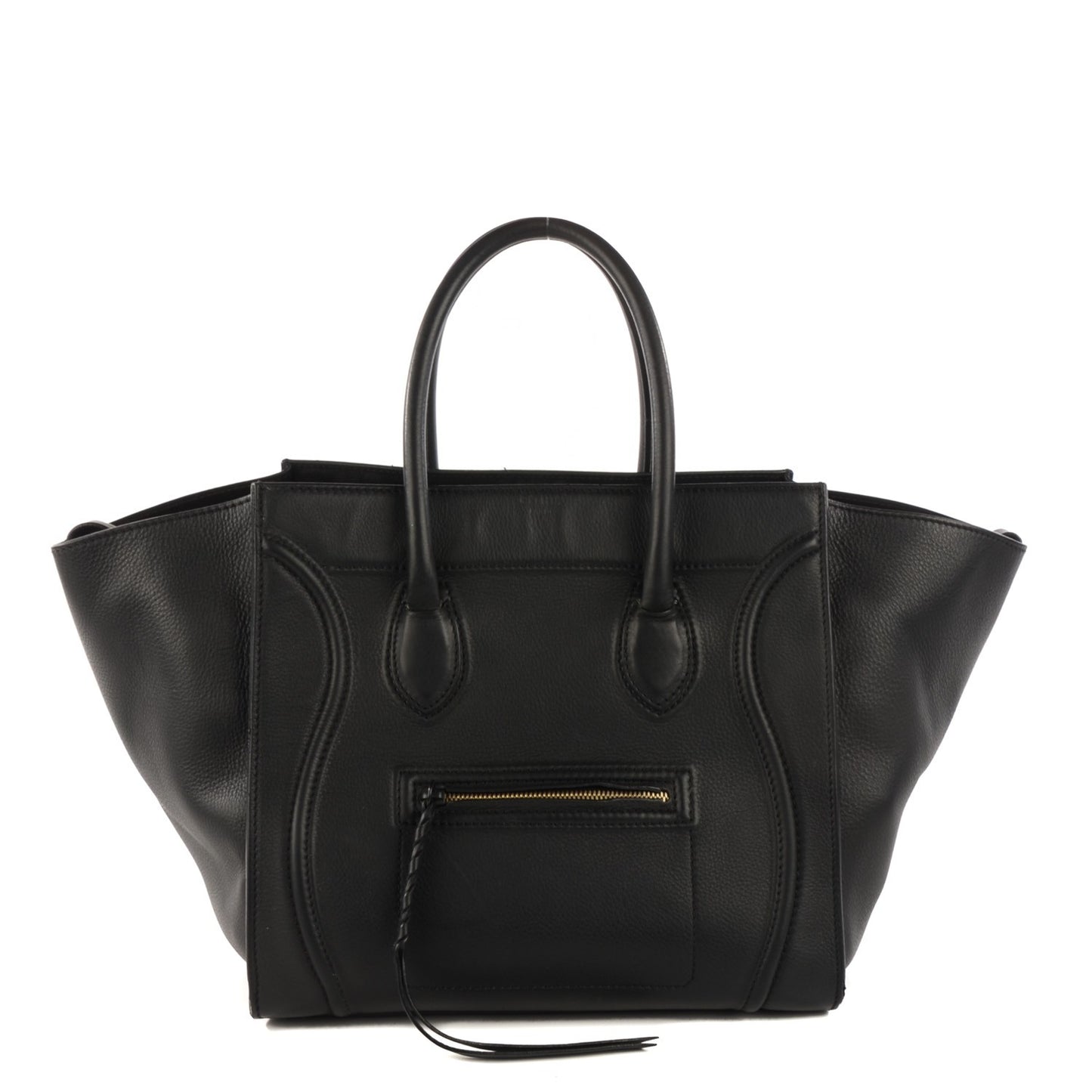 Supple Calfskin Medium Phantom Luggage Black