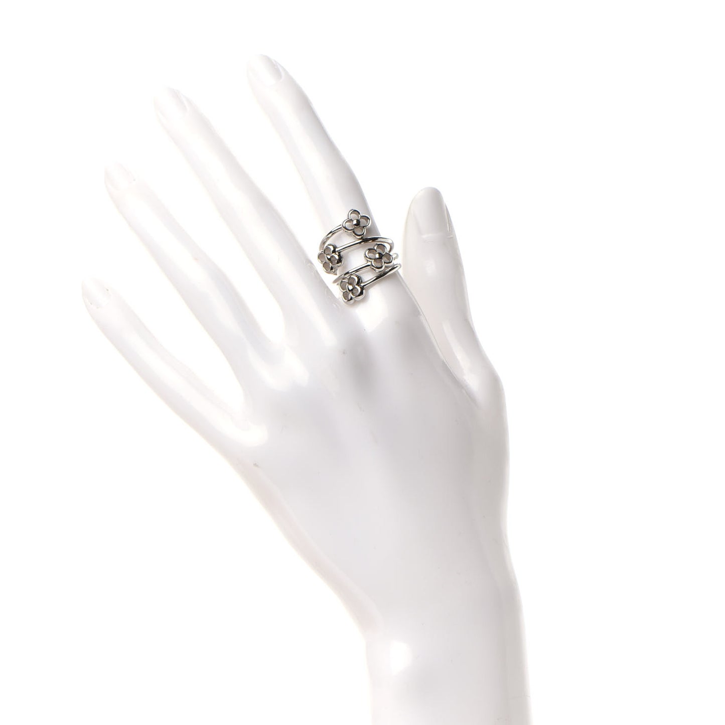 Flower Full Ring M Silver