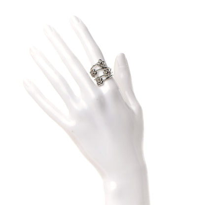 Louis Vuitton Flower Full Ring M Silver 2 of 5